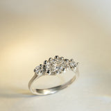 Entwine Trilogy Ring with Laboratory Diamonds in 9ct White Gold