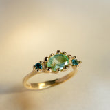 Entwine Trilogy Ring in Tourmaline & 9ct Yellow Gold