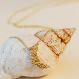 Seablossom Cresent Moon Necklace | Sterling Silver & Gold Vermeil