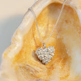 Seablossom Bijou Heart Necklace | Sterling Silver & Gold Vermeil