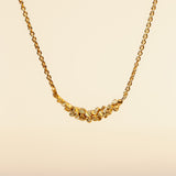 Lilypad Arc Necklace | Sterling Silver & Gold Vermeil