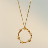 Seablossom Halo Necklace | Sterling Silver & Gold Vermeil