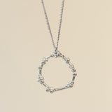 Seablossom Halo Necklace | Sterling Silver & Gold Vermeil