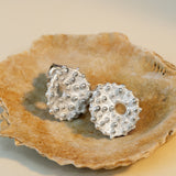 Seablossom Shell Stud Earrings | Sterling Silver & Gold Vermeil
