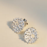 Seablossom Shell Stud Earrings | Sterling Silver & Gold Vermeil