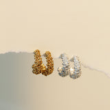 Seablossom Hoop Earrings| Sterling Silver & Gold Vermeil
