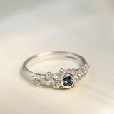 Seablossom Blue Sapphire Ring