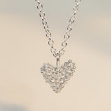 Seablossom Large Heart Necklace | Sterling Silver & Gold Vermeil