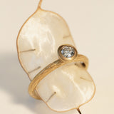 Diamond Flower Cup Ring
