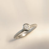 Diamond Flower Cup Ring