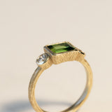Tourmaline and Diamond Ring