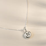 St Ives Letter Refined | Recycled Cornish Silver Necklace