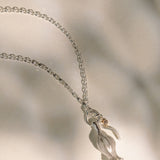 Soweni Budded Sea Campion Diamond Necklace / Sterling Silver & Solid Gold