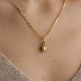 Gold Soweni Cornered Leek Necklace