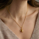 Gold Soweni Blooming Sea Campion  Necklace