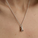 Soweni Bluebell Diamond Necklace - Sterling Silver with Solid Gold