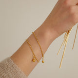 Cornered Leek Wildflower Bracelet