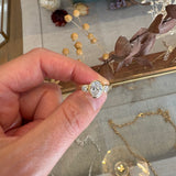 Entwine Still Oval Trilogy Ring 9ct Yellow Gold with Laboratory Diamonds