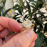 Porthminster Emerald Cut Diamond Solitaire Ring