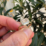 Porthminster Emerald Cut Diamond Solitaire Ring