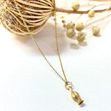 Hedgerow Bijou Budded Sea Campion In sterling Vermeil Gold
