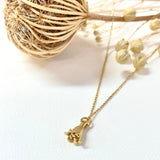 Hedgerow Bijou Bluebell  In sterling Vermeil Gold
