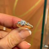 9ct Yellow Gold Diamond Ring