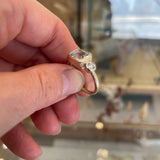 Glas - Aquamarine and Diamond Ring