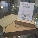 Circle Drop Earrings
