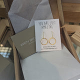 Circle Drop Earrings