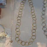 Marshall Gold vermeil circle necklace.