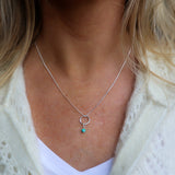 Chrysoprase Circle Necklace