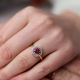 Cluster Engagement Ring
