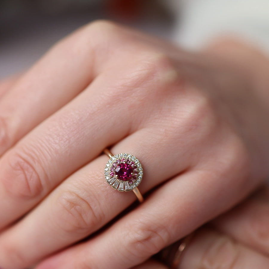 Cluster Engagement Ring