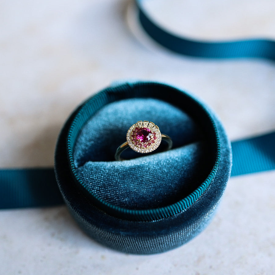 Cluster Engagement Ring