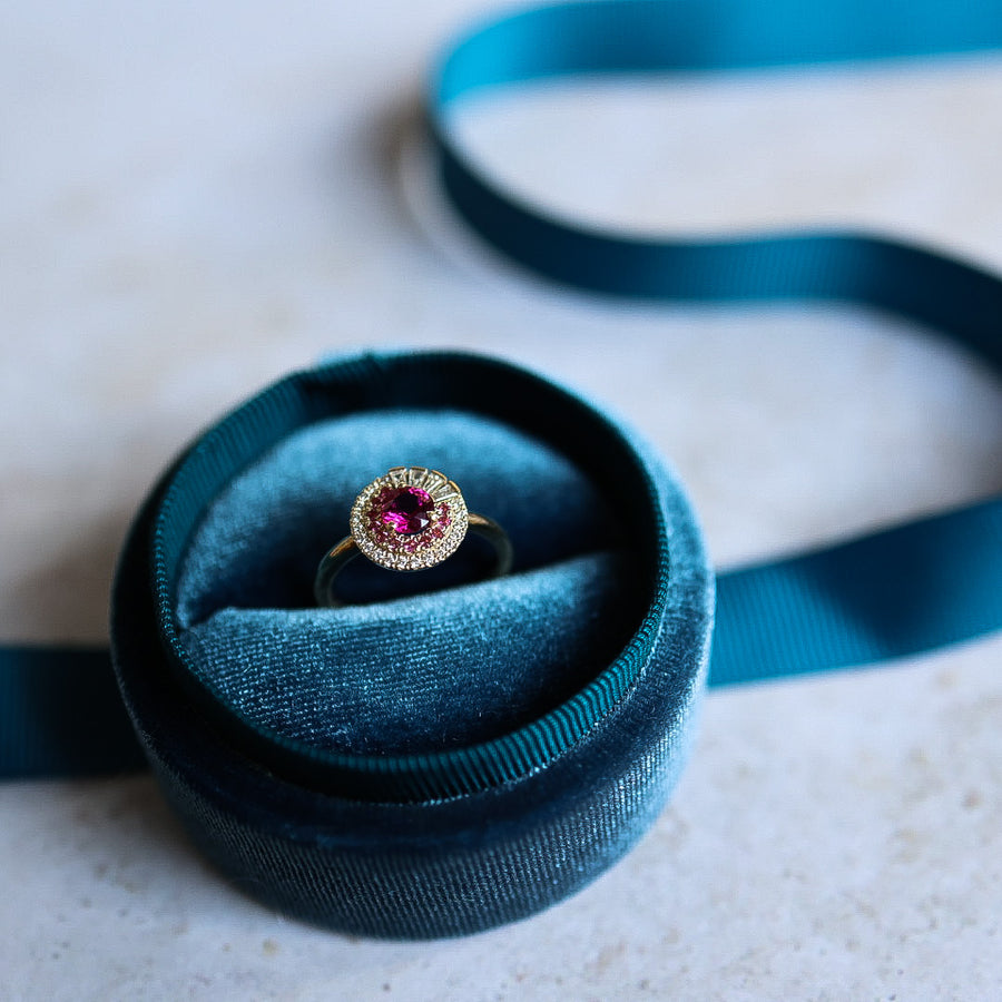 Cluster Engagement Ring